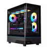 GAMDIAS ATLAS M5 CG Curved Glass Mid Tower Case - Black - image 2