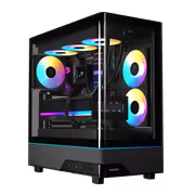 GAMDIAS ATLAS M5 CG Curved Glass Mid Tower Case - Black - image 2