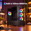 Gamdias ATLAS-P2 Tempered Glass ATX Gaming Case - Black - image 5