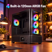 Gamdias ATLAS-P2 Tempered Glass ATX Gaming Case - Black - image 5