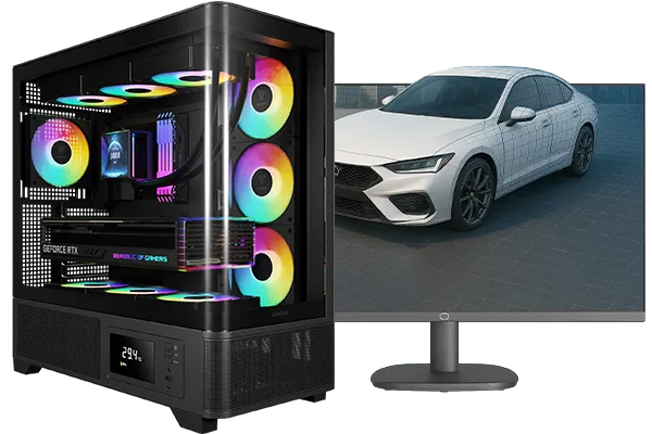 RYZEN 5 9600 5.2GHz A400 4GB DDR5 Workstation PC