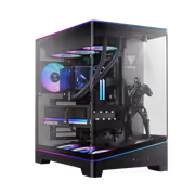 GAMDIAS ATLAS P6 CG Curved Glass Mid Tower Case - Black - image 2