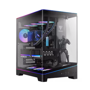 GAMDIAS ATLAS P6 CG Curved Glass Mid Tower Case - Black - image 2