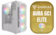 GAMDIAS AURA GC1 Elite White ATX Mid Tower Gaming Case - image 1