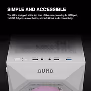 GAMDIAS AURA GC1 Elite White ATX Mid Tower Gaming Case - image 11