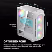 GAMDIAS AURA GC1 Elite White ATX Mid Tower Gaming Case - image 14