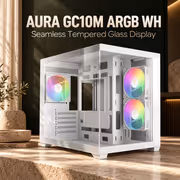 GAMDIAS AURA GC10M ARGB White Micro-ATX/Mini-ITX Case - image 2