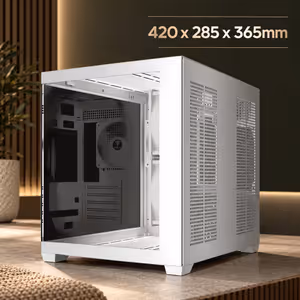 GAMDIAS AURA GC10M ARGB White Micro-ATX/Mini-ITX Case - image 4
