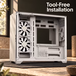 GAMDIAS AURA GC10M ARGB White Micro-ATX/Mini-ITX Case - image 6