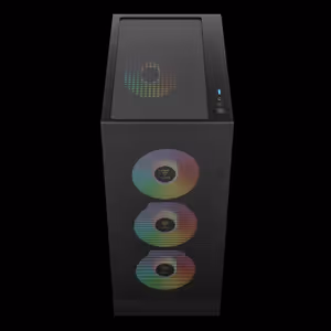GAMDIAS AURA GC15 ARGB Mid Tower Case - Black | 4 Fans - image 6