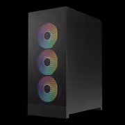 GAMDIAS AURA GC15 ARGB Mid Tower Case - Black | 4 Fans - image 3