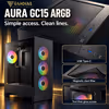 GAMDIAS AURA GC15 ARGB Mid Tower Case - Black | 4 Fans - image 13