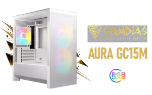 GAMDIAS AURA GC15M ARGB Micro Tower Case White - image 1