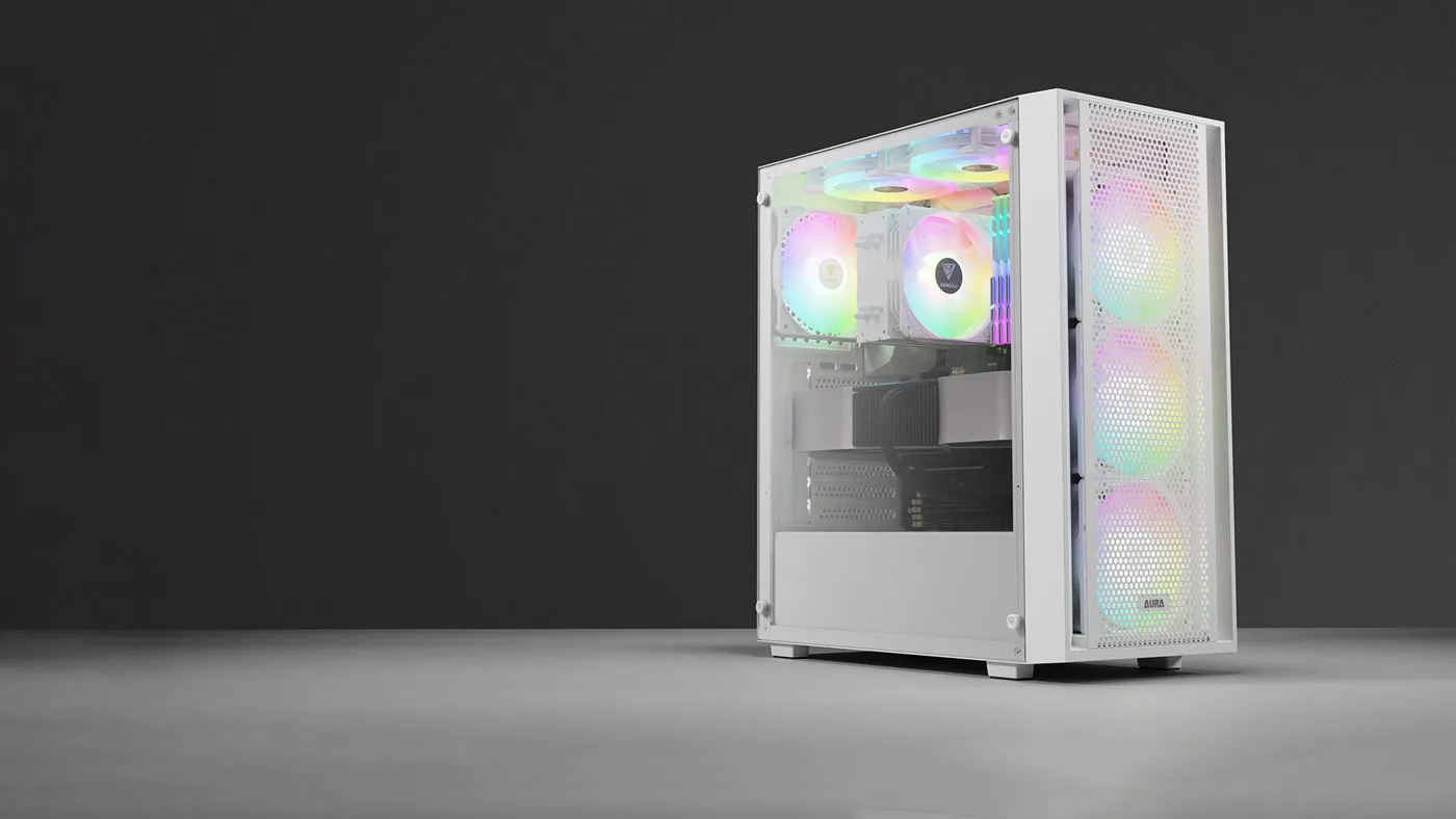Gamdias Aura GC2 Elite White Gaming Case Overview
