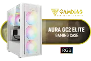 GAMDIAS AURA-GC2-ELITE-WH White ATX Mid Tower Case - image 1