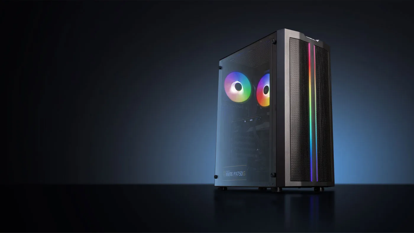 Gamdias Aura GC3 Gaming Case - ARGB Sync - Desktop View