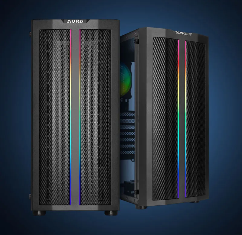Gamdias Aura GC3 Gaming Case Mesh Front Panel - Mobile View