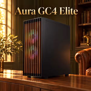 Gamdias Aura GC4 Elite ARGB Mid-Tower Case with Walnut Mesh - image 2