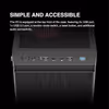 Gamdias Aura GC8 Tempered Glass Gaming Case - Black - image 13