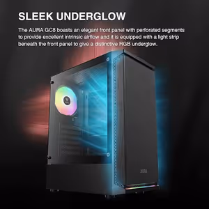 Gamdias Aura GC8 Tempered Glass Gaming Case - Black - image 14
