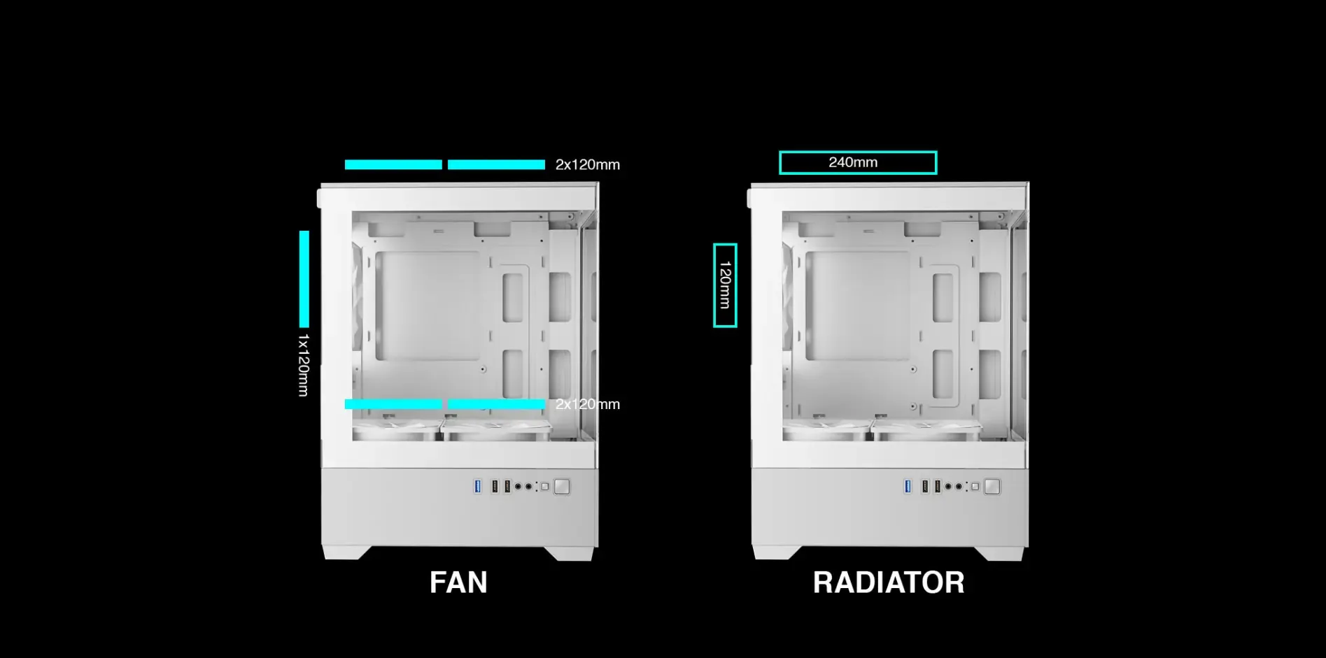 Gamdias AURA GC9M White Gaming Case with Fan Support