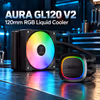 Gamdias Aura GL120 V2 120mm Black RGB Liquid Cooler — Powerful, Quiet Cooling - image 3