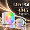Gamdias Aura GL120 V2 White 120mm RGB Liquid Cooler — Quiet, Powerful Cooling - image 6