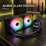 Gamdias AURA GL240 Digital Liquid Cooler for AM5 - image 3