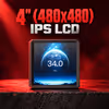 Gamdias AURA GL240 LCD Liquid Cooler 4in IPS (Black) - image 2