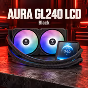 Gamdias AURA GL240 LCD Liquid Cooler 4in IPS (Black) - image 3