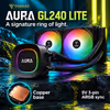 GAMDIAS AURA GL240 LITE 240mm ARGB Liquid Cooler - Black - image 12