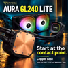 GAMDIAS AURA GL240 LITE 240mm ARGB Liquid Cooler - Black - image 15