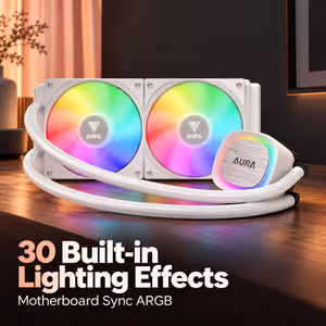 Gamdias AURA GL240 V2 White 240mm Liquid CPU Cooler - image 5