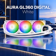 Gamdias AURA GL360 Digital Liquid Cooler ARGB (White) - image 3