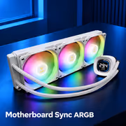 Gamdias AURA GL360 Digital Liquid Cooler ARGB (White) - image 6