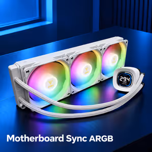 Gamdias AURA GL360 Digital Liquid Cooler ARGB (White) - image 6