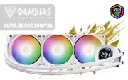Gamdias AURA GL360 Digital Liquid Cooler ARGB (White) - image 1