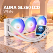 Gamdias AURA GL360 LCD Liquid Cooler 4in IPS (White) - image 2