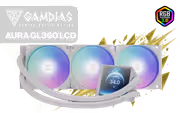 Gamdias AURA GL360 LCD Liquid Cooler 4in IPS (White) - image 1