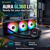 GAMDIAS AURA GL360 LITE 360mm ARGB Liquid Cooler - Black - image 14