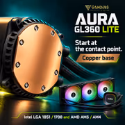 GAMDIAS AURA GL360 LITE 360mm ARGB Liquid Cooler - Black - image 15