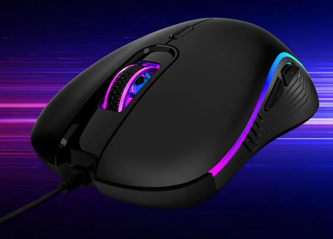 Gamdias AURA GS3 Optical Gaming Mouse featuring 7-color breathing RGB lighting