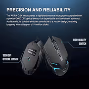 Gamdias AURA GS4 Optical Gaming Mouse 3600 DPI RGB - image 17