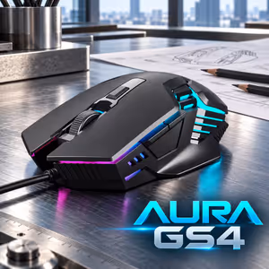 Gamdias AURA GS4 Optical Gaming Mouse 3600 DPI RGB - image 3