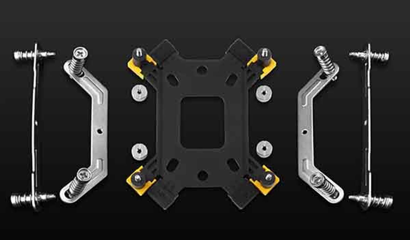 GAMDIAS Universal Mounting Kit brackets supplied with the BOREAS E1 410 LITE