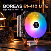 Gamdias BOREAS E1-410-LITE ARGB CPU Air Cooler — 4 Heat-Pipes - image 2