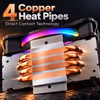 Gamdias BOREAS E1-410-LITE ARGB CPU Air Cooler — 4 Heat-Pipes - image 3
