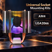 Gamdias BOREAS E1-410-LITE ARGB CPU Air Cooler — 4 Heat-Pipes - image 6