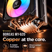 GAMDIAS BOREAS M1-620 Dual Tower CPU Air Cooler - Black - image 10