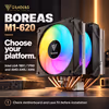 GAMDIAS BOREAS M1-620 Dual Tower CPU Air Cooler - Black - image 13